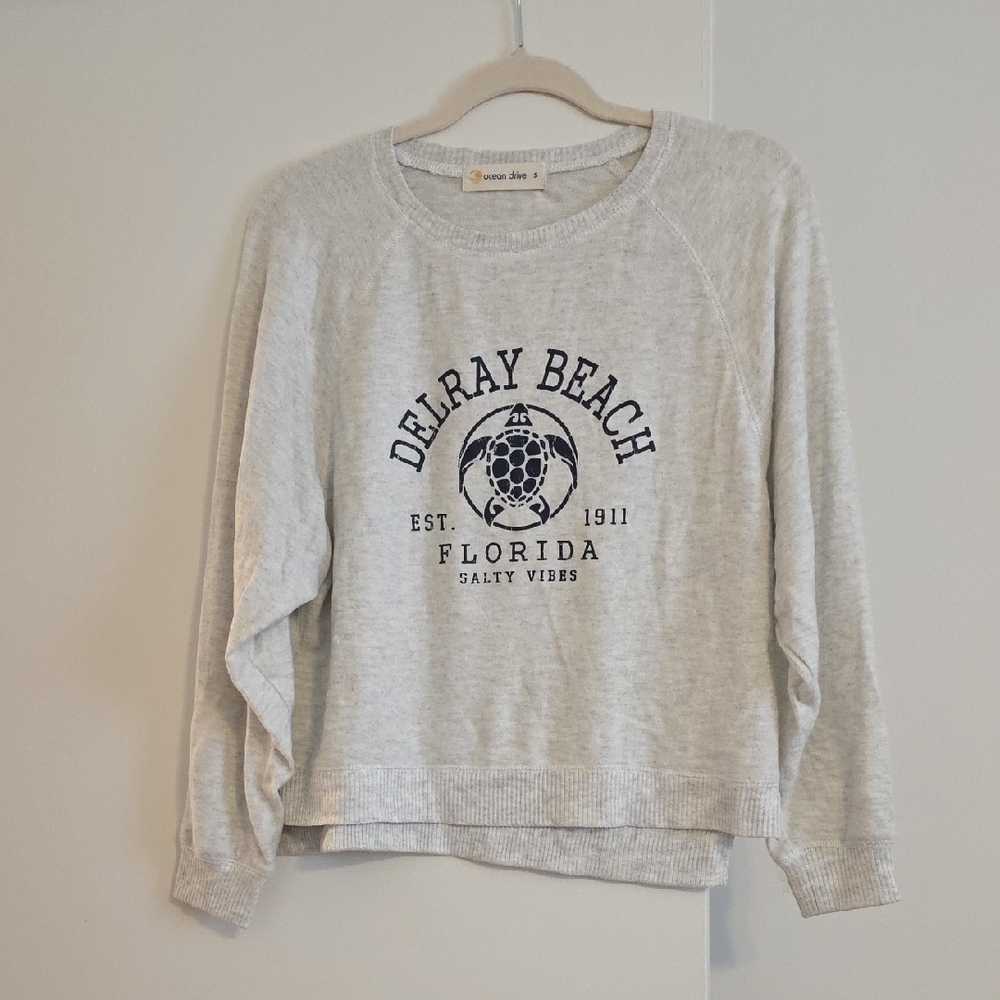 Ocean Drive Gray Sweatshirt
